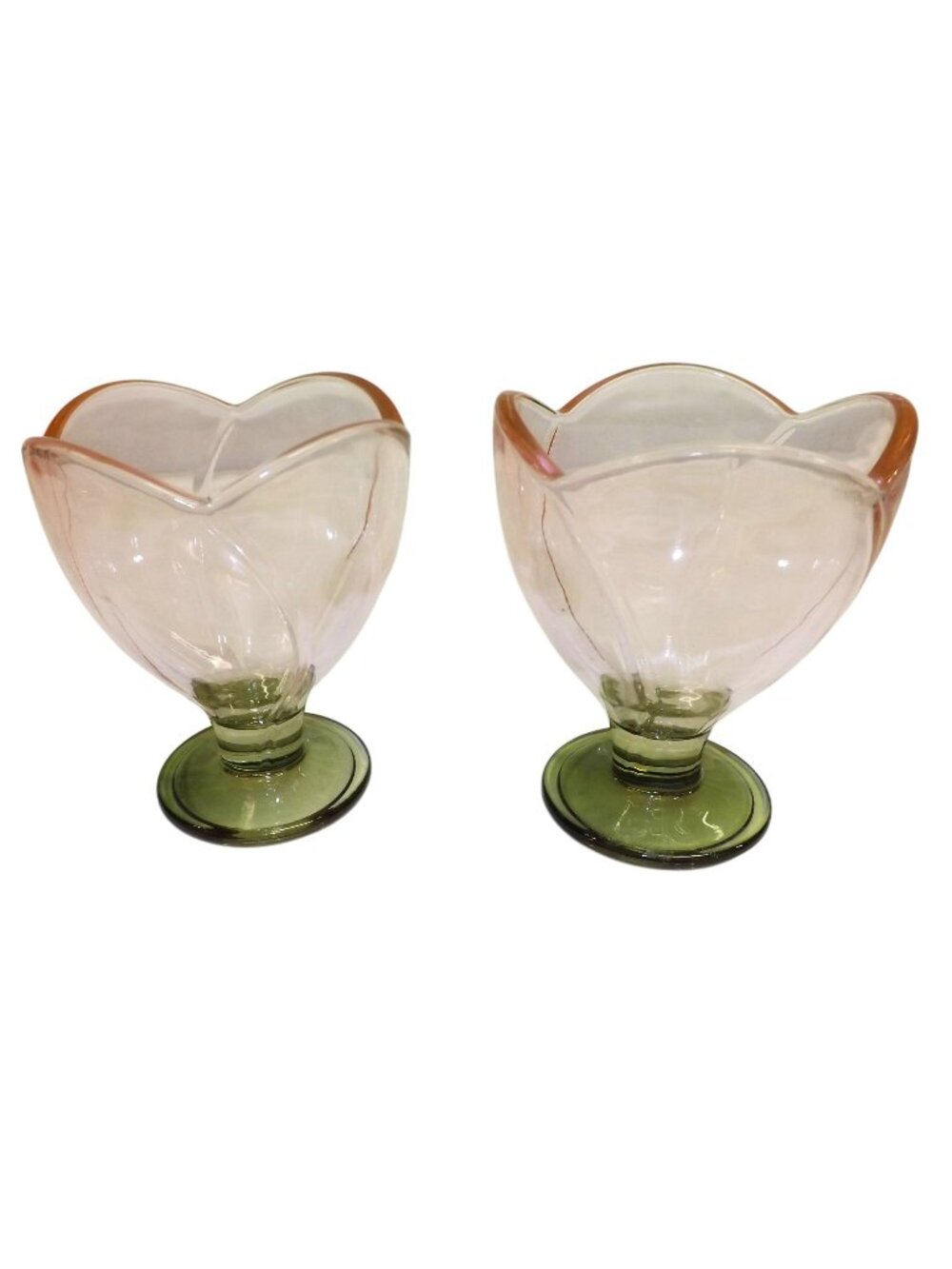 Target Bullseye's Playground Pink Stemware Tulip Glass 10 oz  Set Of 2 Beautiful